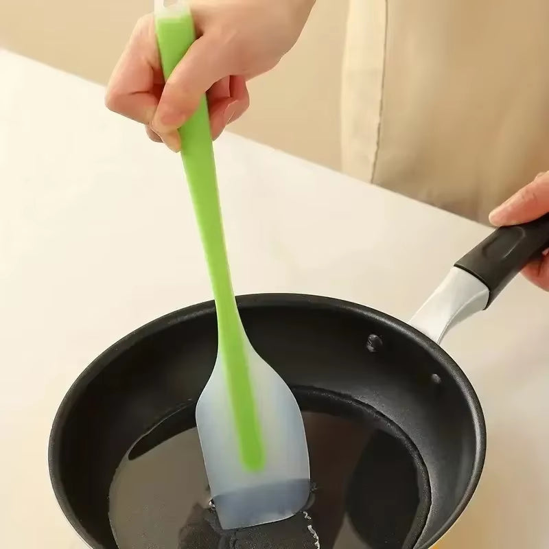 Translucent Integrated Silicone Scraper Mixing Cream Spatula Cake Butter Scraper Kitchen Baking Tool