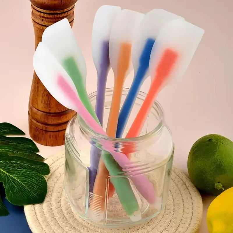 Translucent Integrated Silicone Scraper Mixing Cream Spatula Cake Butter Scraper Kitchen Baking Tool